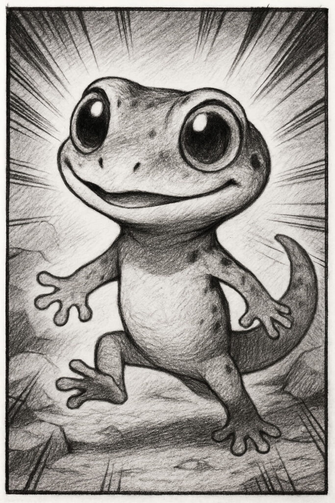 gecko drawing art sketch ideas c