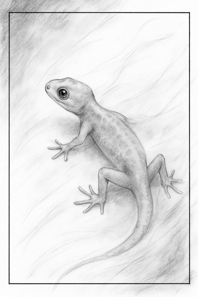 gecko drawing art sketch ideas ee