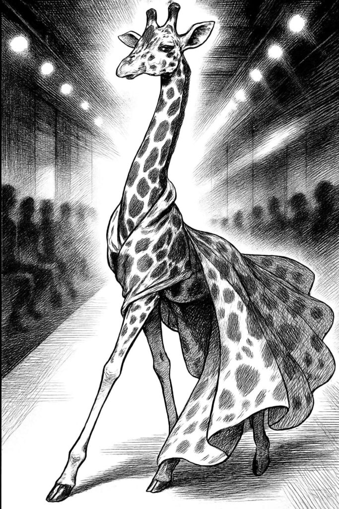 giraffe drawing art sketch ideas c