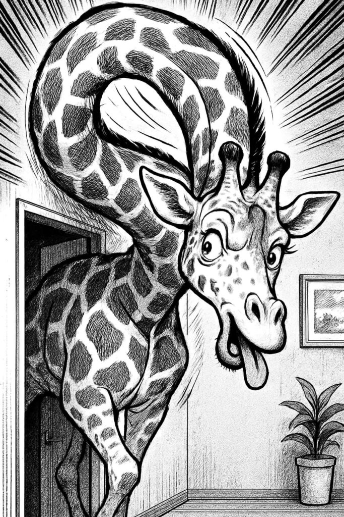 giraffe drawing art sketch ideas e