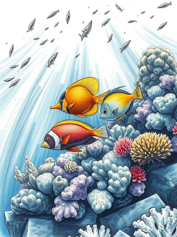 top down view fish